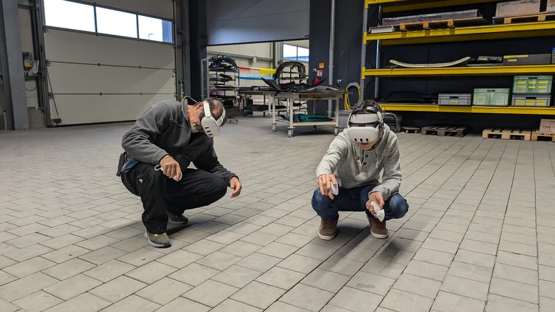 VR-Anwendung in Aktion - Extended Reality Entwicklung